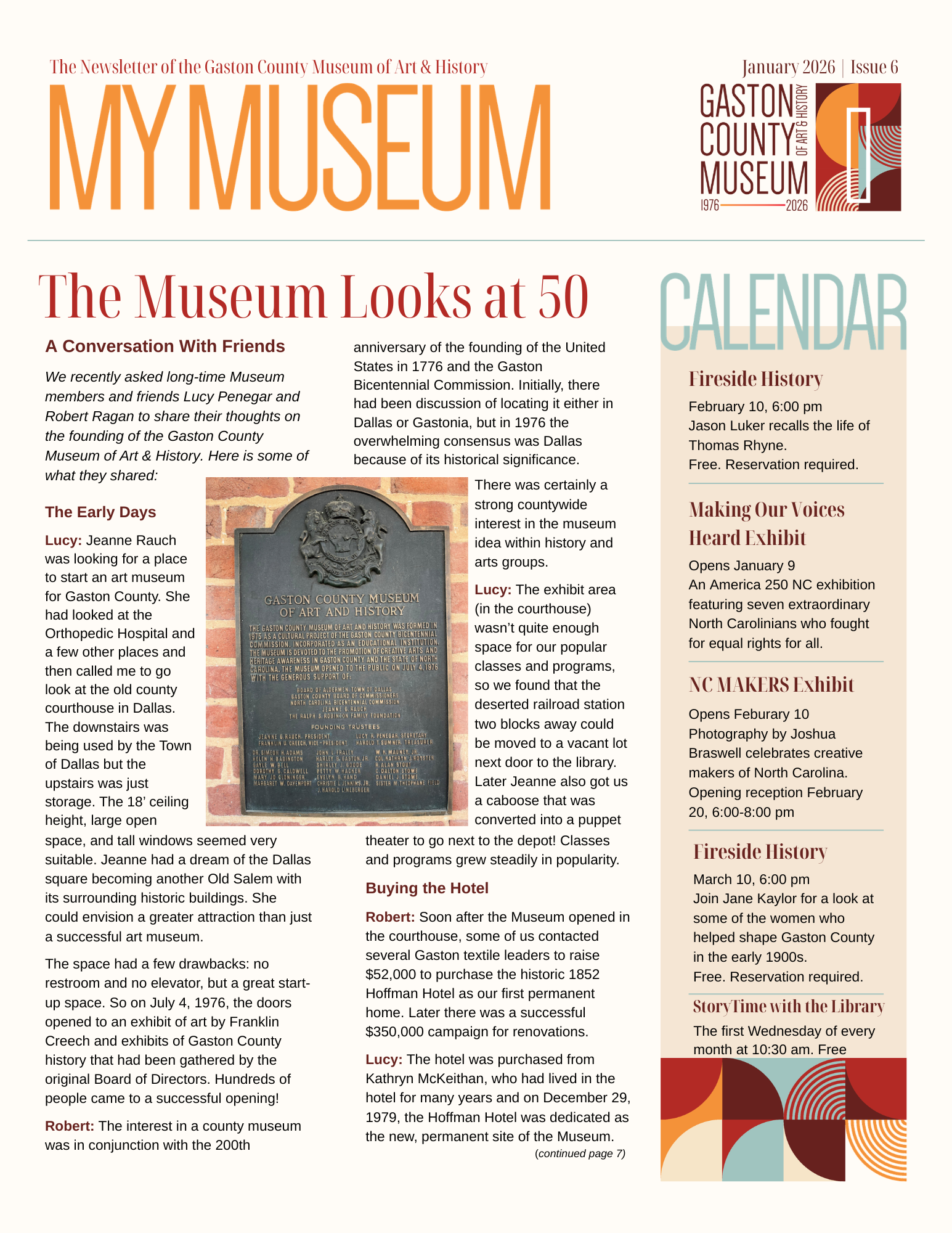 January 2026 Newsletter