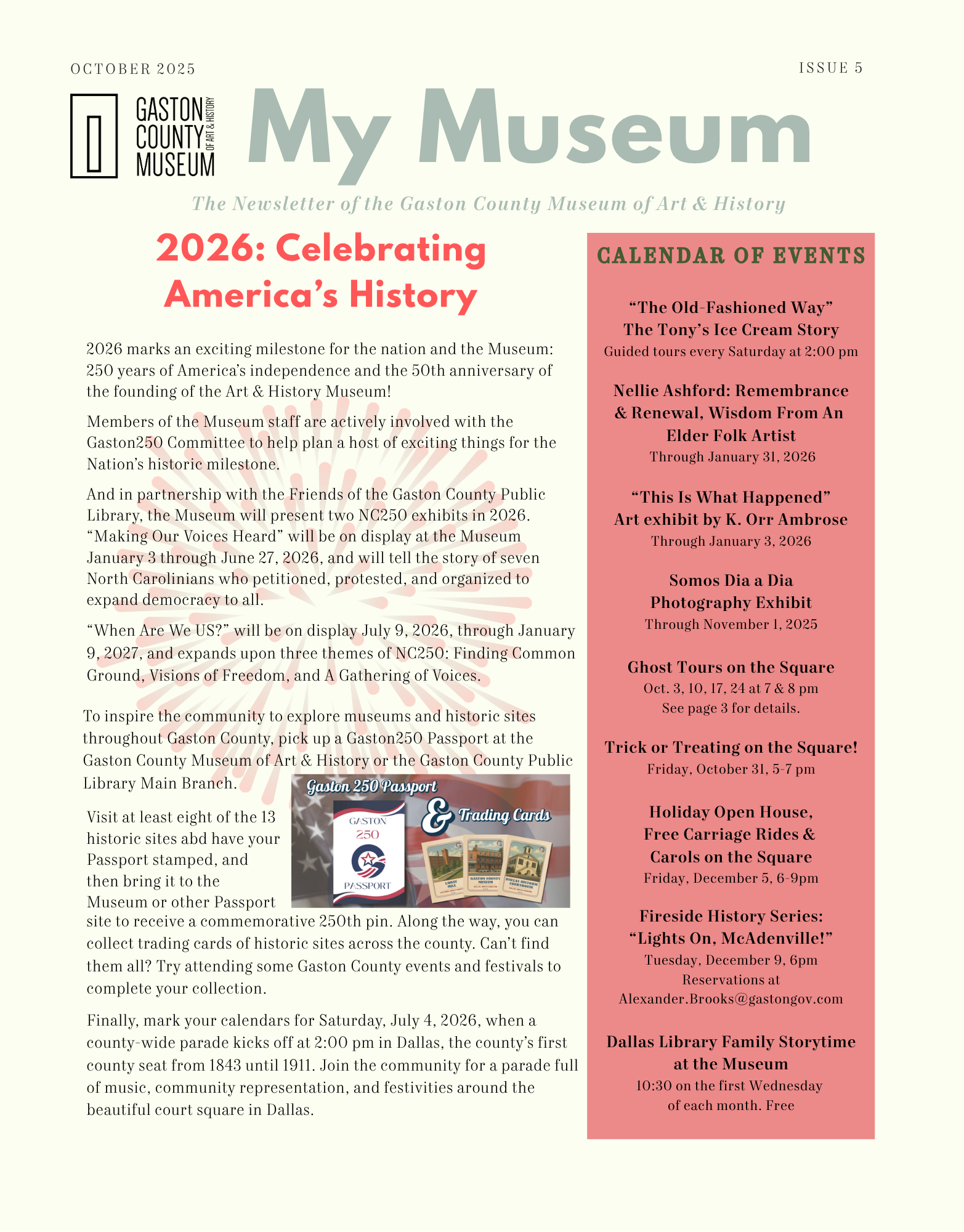 October 2025 Newsletter