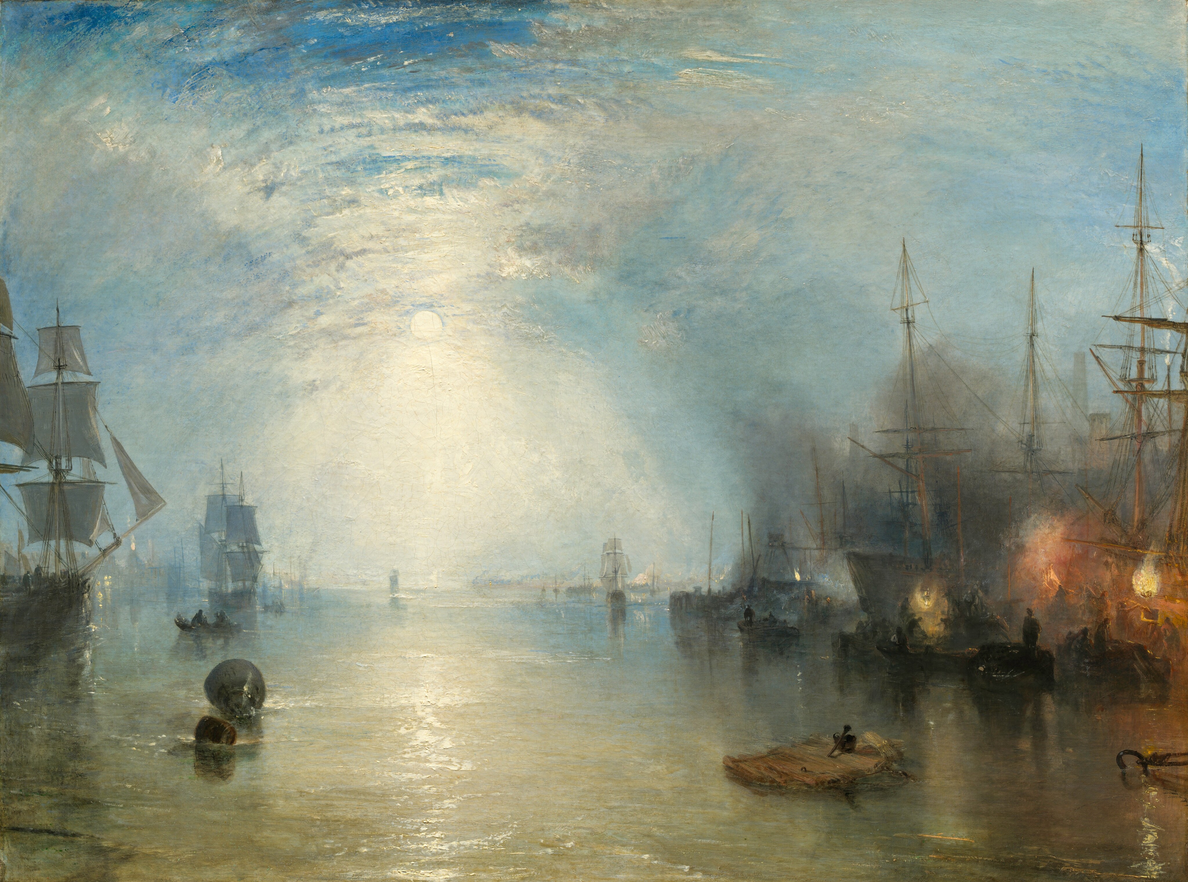 JMW Turner Keelmen Heaving in Coals by Moonlight 1835 National Gallery of Art Washington 1